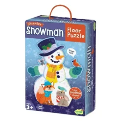 Discount Peaceable Kingdom Snowman Floor Puzzle 40 Pieces