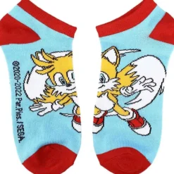 Sale Bio World Sonic the Hedgehog 2 Logo 5 Pair Ankle Socks