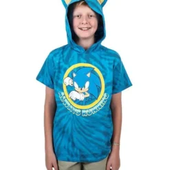 Discount Bio World Sonic the Hedgehog Youth Cosplay Hooded Tee