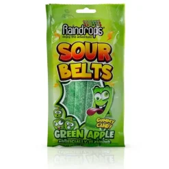 Sale Raindrops Sour Belts Green Apple 3.52 oz.