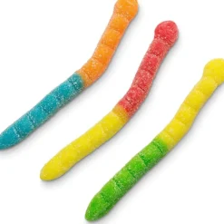 Online Albanese Confectionery Sour Mini Neon Gummi Worms 4.5 lb. Bag