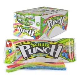 Albanese Confectionery Sour Punch Rainbow Straws 2.0 oz.