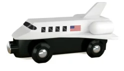 Online MasterPieces Space Shuttle Wood Toy Train