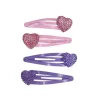 New Creative Education Sparkly My Heart Hair Clips (4pc set)