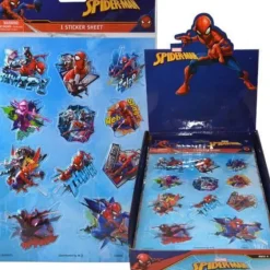 United Party Spiderman Raised Sticker Sheet