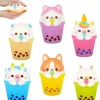 Discount The Toy Network Squish Bubble Tea Animal 5"
