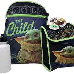 New United Party Star Wars "The Child" Baby Yoda 16" Backpack 5pc W/ Lunch Kit