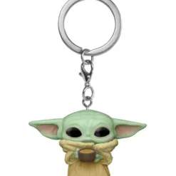 Outlet Funko Star Wars: The Mandalorian - The Child with Cup Pocket Pop! Key Chain