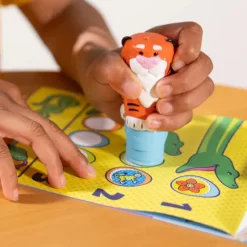 New Melissa u0026 Doug Sticker WOW! Activity Pad & Sticker Stamper - Tiger