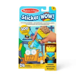 Best Melissa u0026 Doug Sticker WOW! Activity Pad & Sticker Stamper - Construction