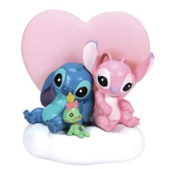 Online Enesco Stitch & Angela Light Up Figurine