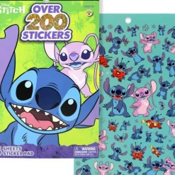 Clearance United Party Stitch 4 Sheet Foil Cover Sticker Pad, 200+ Stickers