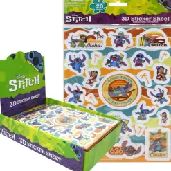 Online United Party Stitch Raised Sticker Sheet