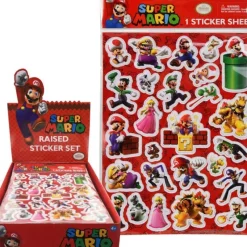 Outlet United Party Super Mario Raised Sticker Sheet