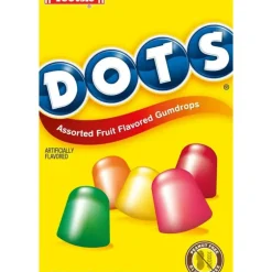 Hot Tootsie Super Size DOTS Original Fruit Flavored Gum Drops 17.8 oz. Box