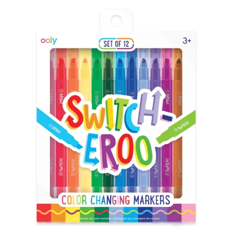 Ooly Switch-Eroo Color Changing Marker Set Of 12