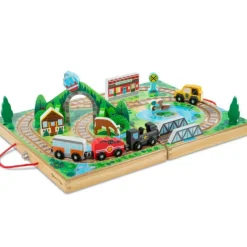 Melissa u0026 Doug Take-Along Railroad
