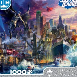 Ceaco Thomas Kinkade DC Comics - Showdown at Gotham Pier - 1000 Piece Puzzle