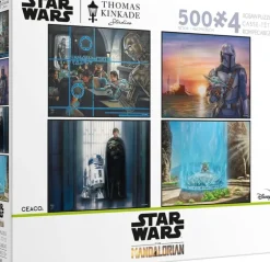 Sale Ceaco Thomas Kinkade Star Wars: The Mandalorian - Multipack - 4 in 1 Puzzles - 4 x 500 Piece Puzzle