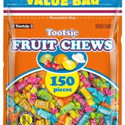 Discount Tootsie Assorted Fruit Chew Rolls Fruity Flavored Candy 37 oz. Resealable Bag