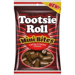 Hot Tootsie Roll Mini Bites Candy Coated Chews - 5.5 oz. Bag