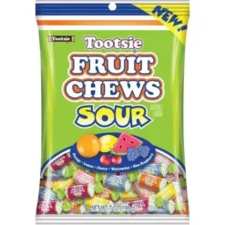 Hot Tootsie Sour Fruit Chews 7 oz. Peg Bag