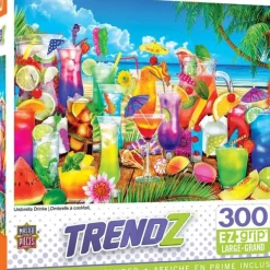 Clearance MasterPieces Trendz - Umbrella Drinks - 300 Piece EzGrip Puzzle