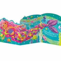 Discount Peaceable Kingdom Tri Fold Birthday Card - Mermaid