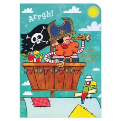 New Peaceable Kingdom Tri Fold Birthday Card - Pirate