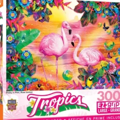 Sale MasterPieces Tropics - Pretty in Pink - 300 Piece EzGrip Puzzle