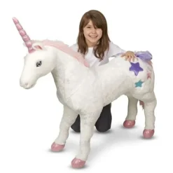 Sale Melissa u0026 Doug Unicorn - Lifelike Animal Giant Plush