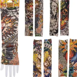 Outlet The Toy Network Vintage Print Tattoos Sleeve 16"