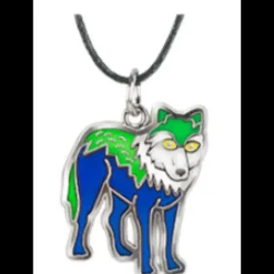 Online Squire Boone Village Wildlife Mood Necklace - Wolf