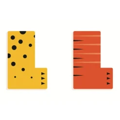 DJECO Wood Letters Graphic Animal - L