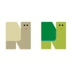 Sale DJECO Wood Letters Graphic Animal - N