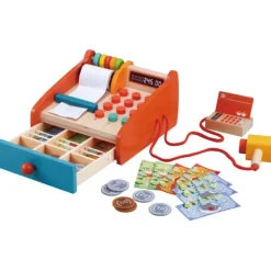 Outlet Great Playthings Wooden Cash Register Playset with Money