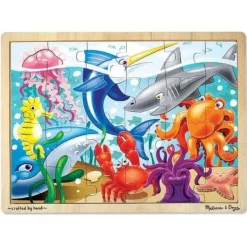 Online Melissa u0026 Doug Wooden Jigsaw Puzzle Under the Sea - 24 Piece
