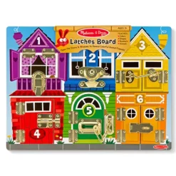 New Melissa u0026 Doug Wooden Latches Board