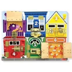 New Melissa u0026 Doug Wooden Latches Board