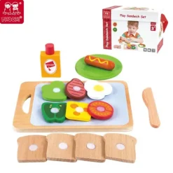 Sale Great Playthings Wooden Play Sandwich Set