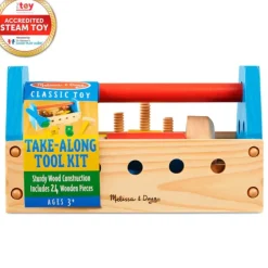 Melissa u0026 Doug Wooden Take-Along Tool Kit