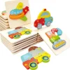 New Great Playthings Wooden Traffic Puzzles Set of 6