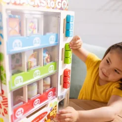 Melissa u0026 Doug Wooden Vending Machine Play Set