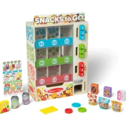 Melissa u0026 Doug Wooden Vending Machine Play Set
