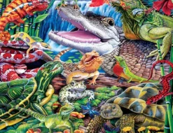 Sale MasterPieces World of Animals - Reptile Friends - 100 Piece Puzzle