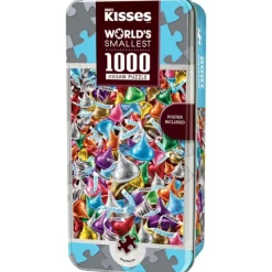 Best MasterPieces World‘s Smallest - Hershey Kisses - 1000 Piece Puzzle in a Tin