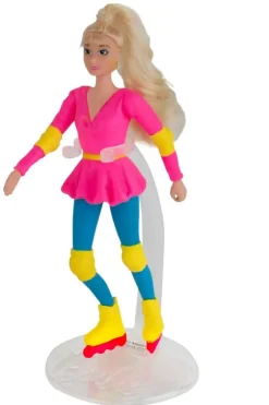 Sale Super Impulse World's Smallest 4 Inch Posable Barbie™ Doll – Rollerblade Or Cowgirl