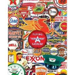 Hot MasterPieces World's Smallest - Retro Petrol - 1000 Piece Puzzle in a Tin