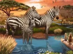 Outlet Ravensburger Zebras at the Waterhole 500 Piece Puzzle