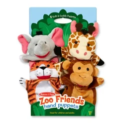 New Melissa u0026 Doug Zoo Friends Hand Puppets